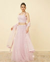 Rosewater Pink Floral Patterned Skirt Top Set image number 3